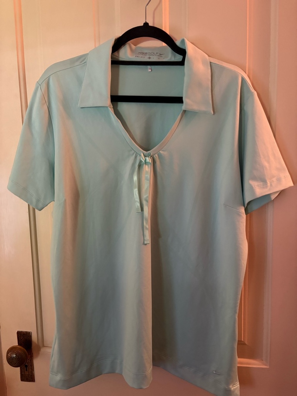 Nike Golf Mint Green Dri-FIT Polo
